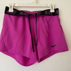 Nike Pink Athletic Shorts with Adjustable Fit
